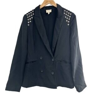 Silence + Noise Black Studded Blazer Medium‎